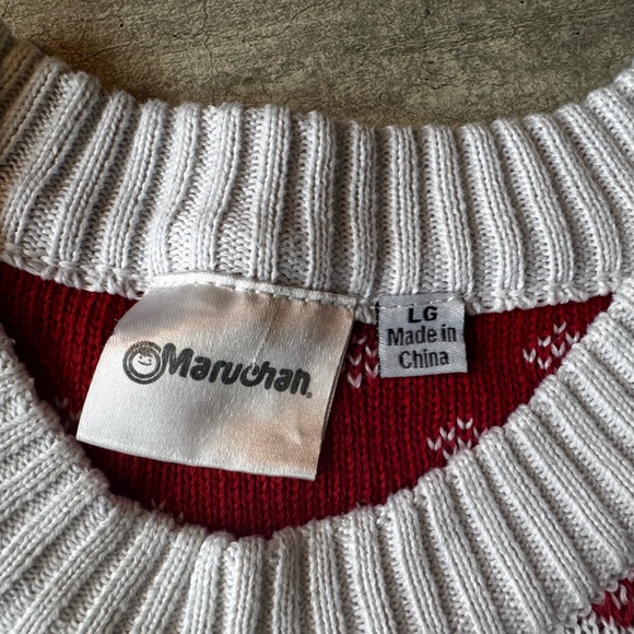 Maruchan ramen knit ugly sweater size L large - Picture 7 of 7